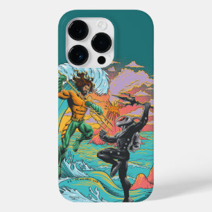 Coque Pour iPhone 14 Pro Vague marémotrice Aquaman & Black Manta