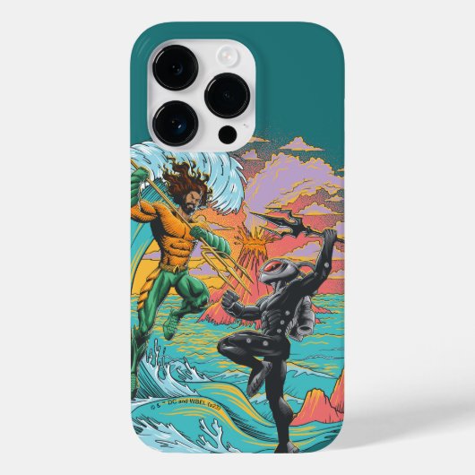 Coques Case-Mate iPhone Vague marémotrice Aquaman & Black Manta (Verso)