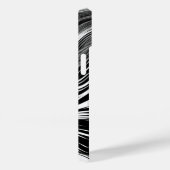 Coques Case-Mate iPhone Vague noire et blanche Abstraite (Verso / Droite)
