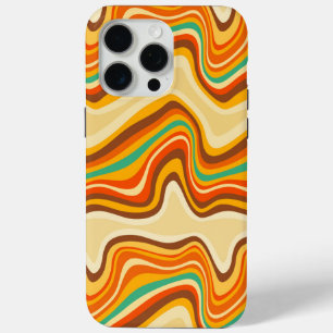 Coque iPhone 15 Pro Max vague rétro chaud