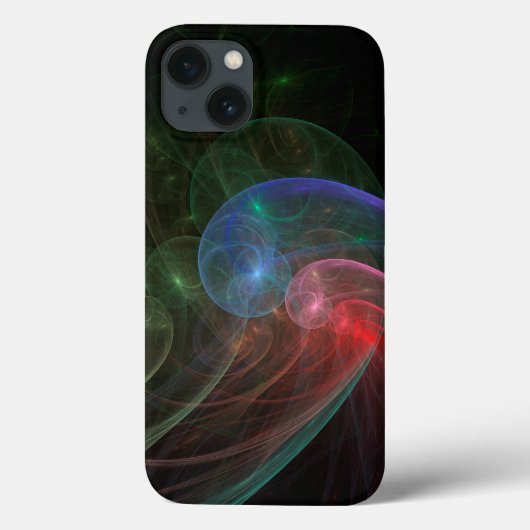 Coques Case-Mate iPhone Vague spatiale d'art Abstrait (Verso)