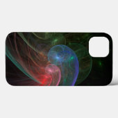 Coques Case-Mate iPhone Vague spatiale d'art Abstrait (Verso (horizontal))