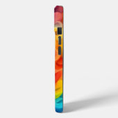 Coques Case-Mate iPhone Vagues Abstraites arc-en-ciel (Verso / Gauche)