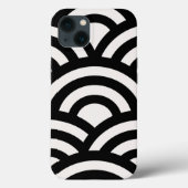 Coques Case-Mate iPhone Vagues Abstraites, Arches, Lignes Noires Et Blanch (Verso)