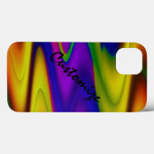 Coques Case-Mate iPhone Vagues Abstraites colorées (Verso (horizontal))