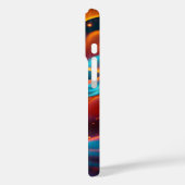 Coques Case-Mate iPhone Vagues Abstraites dynamiques - Art futuriste (Verso / Gauche)