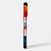 Coques Case-Mate iPhone Vagues Abstraites dynamiques - Art futuriste (Verso / Droite)