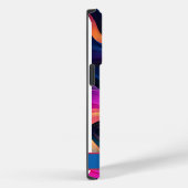Coques Case-Mate iPhone Vagues Abstraites en néon (Verso / Droite)