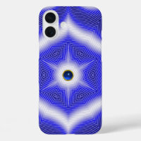 VAGUES ABSTRAITES, ÉTOILES BLEUES ET PIERRE SAPPHI