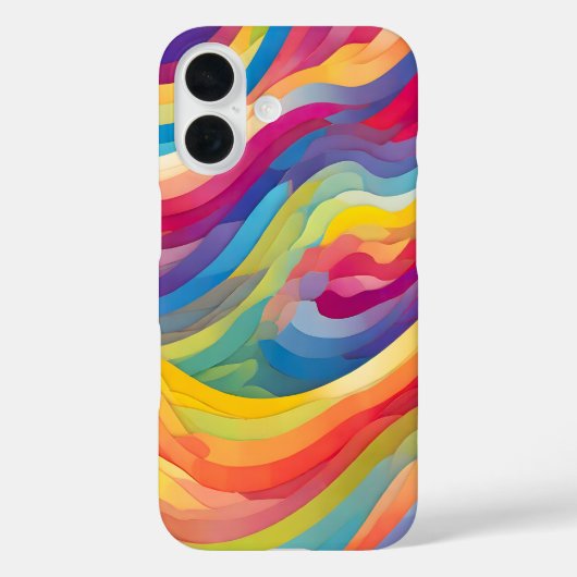 Coques Case-Mate iPhone Vagues arc-en-ciel (Verso)