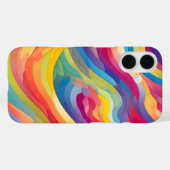 Coques Case-Mate iPhone Vagues arc-en-ciel (Verso (horizontal))