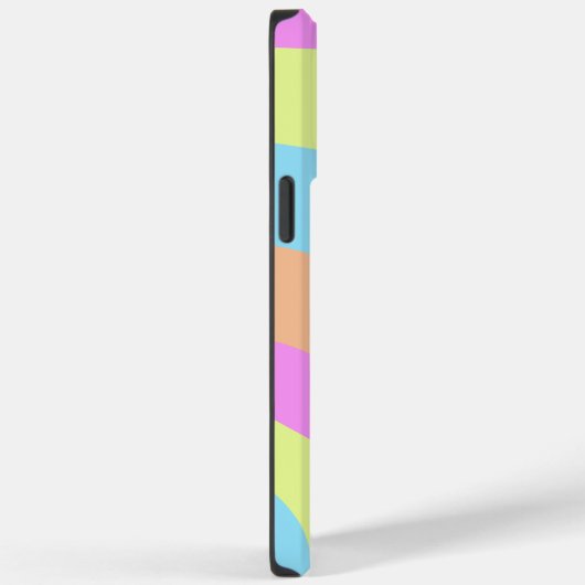 Coques Case-Mate iPhone Vagues arc-en-ciel Pastel (Verso / Droite)
