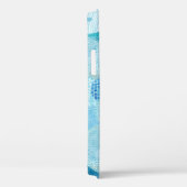 Coques Case-Mate iPhone Vagues, baleine, texture bleu enfantine (Verso / Droite)