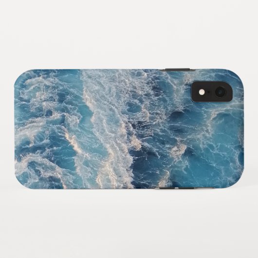 Coques Case-Mate iPhone Vagues bleu océan (Dos (Horizontal))