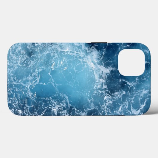 Coques Case-Mate iPhone Vagues bleues (Verso (horizontal))