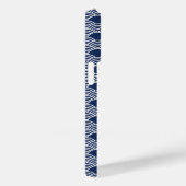 Coques Case-Mate iPhone vagues bleues abstraites de style chinois (Verso / Droite)