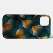 Coques Case-Mate iPhone Vagues Bleues et Or (Verso (horizontal))