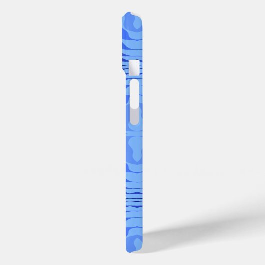 Coques Case-Mate iPhone Vagues bleues réfléchissantes Moderne Design abstr (Verso / Gauche)