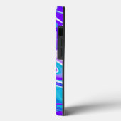 Coques Case-Mate iPhone "Vagues célestes : Le marbre bleu blanc et violet (Verso / Gauche)