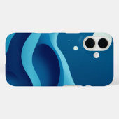 Coques Case-Mate iPhone Vagues célestes : Une Abstraite rêveuse (Verso (horizontal))
