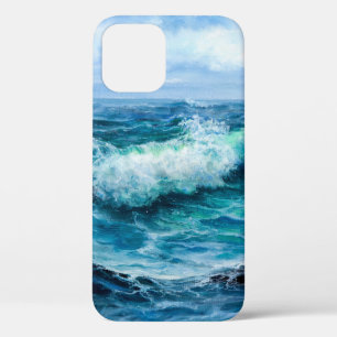Case-Mate iPhone Case Vagues dans l'océan. Impressionnisme moderne, mode