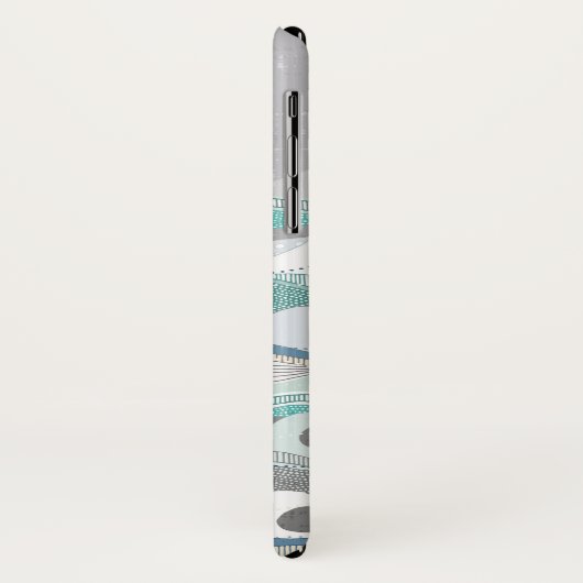 Coques Case-Mate iPhone vagues de dauphin couché de soleil (Dos/Gauche)