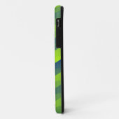 Coques Case-Mate iPhone Vagues de dégradé de couleurs - vert (Dos/Gauche)