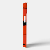 Coques Case-Mate iPhone Vagues de design de sumo noir et rouge (Verso / Droite)