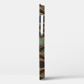 Coques Case-Mate iPhone Vagues de gravure : Bronze Texture de cuivre (Verso / Gauche)