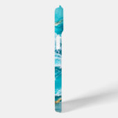 Coques Case-Mate iPhone Vagues de lagon turquoise Abstrait (Verso / Droite)