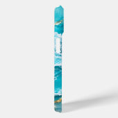 Coques Case-Mate iPhone Vagues de lagon turquoise Abstrait (Verso / Droite)