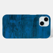 Coques Case-Mate iPhone Vagues de l'océan à minuit | Abstrait bleu profond (Verso (horizontal))
