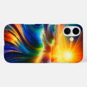 Coques Case-Mate iPhone Vagues de l'océan arc-en-ciel (Verso (horizontal))