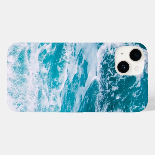 Coques Case-Mate iPhone Vagues de l'océan bleu (Verso (horizontal))