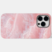 Coques Case-Mate iPhone Vagues de l'océan rose blush (Verso (horizontal))