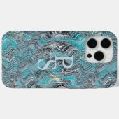 Coques Case-Mate iPhone Vagues de marbre (Verso (horizontal))