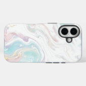 Coques Case-Mate iPhone Vagues de marbre doux (Verso (horizontal))