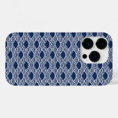 Coques Case-Mate iPhone vagues de mer bleues abstraites dans le style chin (Verso (horizontal))