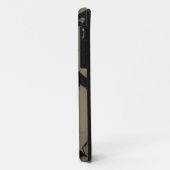 Coques Case-Mate iPhone Vagues de Noir et Brown (Dos/Gauche)