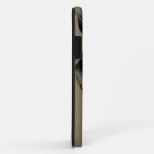 Coques Case-Mate iPhone Vagues de Noir et Brown (Dos/Droite)