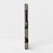 Coques Case-Mate iPhone Vagues de Noir et Brown (Dos/Gauche)