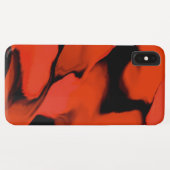 Coques Case-Mate iPhone Vagues de noir et rouge (Dos (Horizontal))