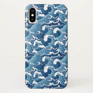 Coque iPhone X Vagues de résumé
