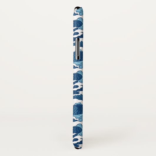 Coques Case-Mate iPhone Vagues de résumé (Dos/Droite)