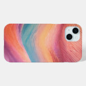 Coques Case-Mate iPhone Vagues de vibrations Pastel (Verso (horizontal))