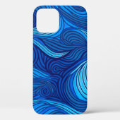 Coques Case-Mate iPhone Vagues d'eau bleu turquoise Abstraite | (Verso)