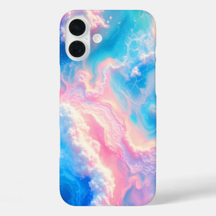Coques iPhone 16 Plus Vagues d'océan bleu rose été mer plage turquoise
