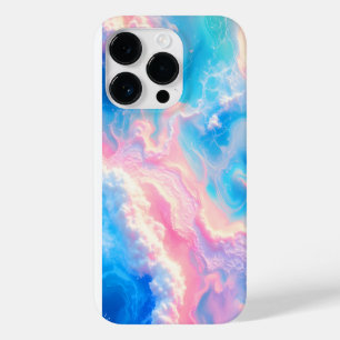 Coque Pour iPhone 14 Pro Vagues d'océan bleu rose été mer plage turquoise