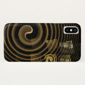 Coques Case-Mate iPhone Vagues dorées hypnotiques Art abstrait moderne (Dos (Horizontal))