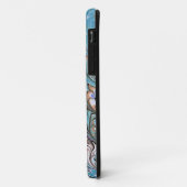 Coques Case-Mate iPhone Vagues en bleu acrylique pour l'art Abstrait (Dos/Gauche)